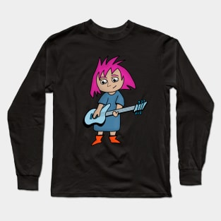 A Guitarist Girl Long Sleeve T-Shirt